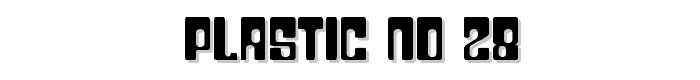 Plastic No.28 font